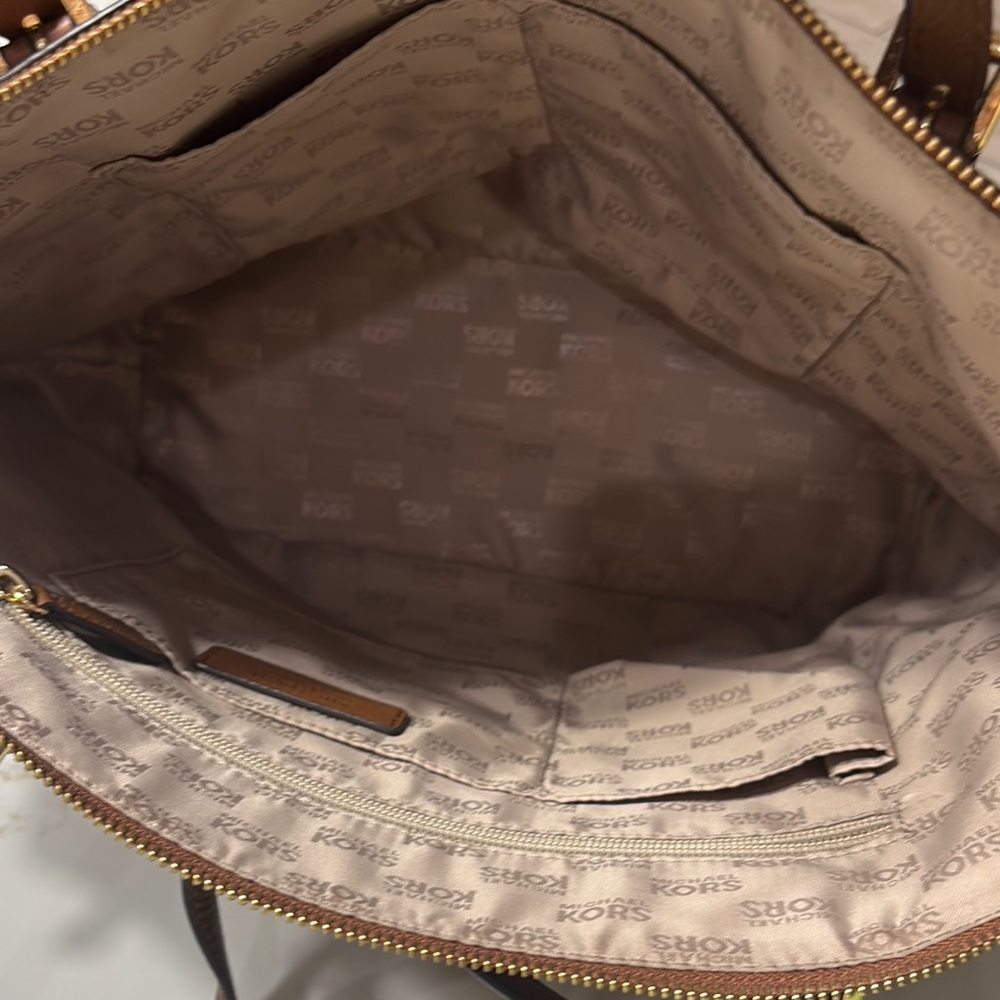 Michael Kors Brown Saffiano Leather Tote - Picture 11 of 17